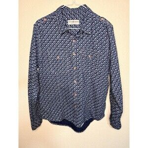 Women’s People’s Liberation Size Medium Boho Button Down Cotton Shirt Blouse Top